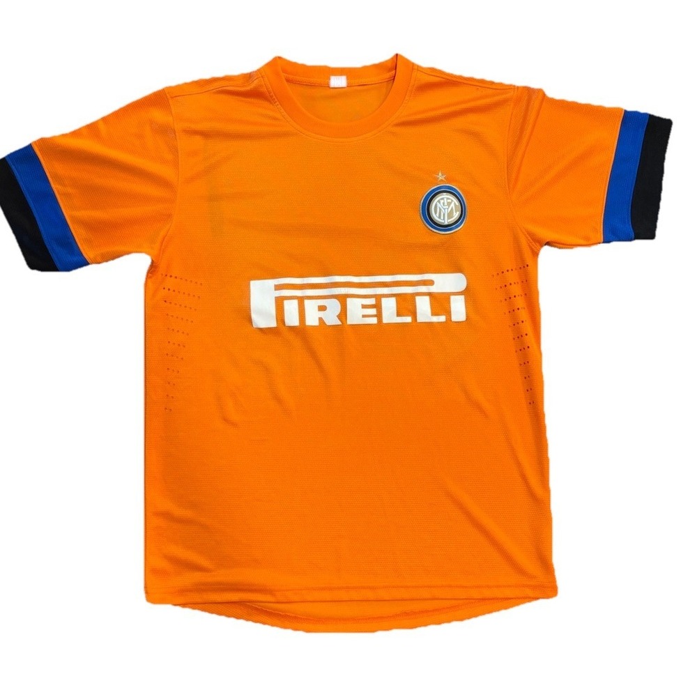 Inter Milian Mens #2 Short Sleeve Crew Neck Orange Shirt Jersey Size XL